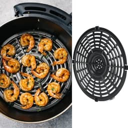 Friteuse Vervangende Grillpan - Crisperplaat Airfryer - Gezond Bakken - Dubbellaagse Antiaanbaklaag - 216 cm - Zwart — thumbnail 3