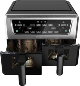 Cuisinart - XXL Dual-Zone Airfryer - Heteluchtfriteuse 2x5,2 - 2400W - 7 programma's - PFAS-vrije keramische coating - 2 manden voor tot 12 porties - Zwart — thumbnail 1