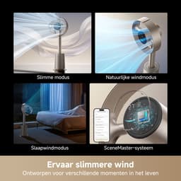 Dreame MF10 Air Bladeless Ventilator - 270° GyroWing™ - TempSync™ - 40m² - Titanium Goud — thumbnail 4
