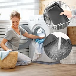 Wasmachine Afvoerbak - Lekbak Onderbouw - Vloer Beschermen - Anti Lekkage Ontwerp - 71 x 60 cm - Grijs — thumbnail 2
