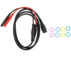 Coaxiale kabel testsonde met BNC- en banaanstekkeradapter voor oscilloscoop, 1 meter lang, ideaal voor metingen en testen