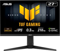 ASUS TUF Gaming VG27AQL5A - QHD Gaming Monitor - 210 Hz - FreeSync Premium - USB Hub - 27 inch — thumbnail 1