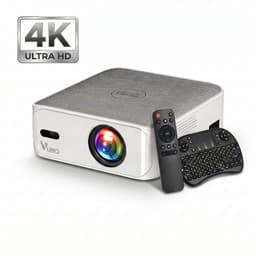 VUBIO Vortex Mini Beamer 4K | ANDROID | WIFI | AI Color Engine | 19200 Lumen | Max 300" | 3D Ready | Automatische Keystone | 2 Ingebouwde Speakers | LED Mini Projector — thumbnail 1