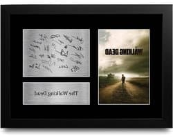 TV Show Foto - Wanddecoratie Memorabilia - Cadeau Idee - Gedrukte Handtekening Replica - A4 33x24 cm - Zwart