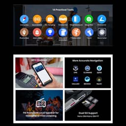 FOSSiBOT F115 Ultra Robuuste Smartphone 5G - 36GB RAM - 256GB ROM - 6.78 inch FHD+ Scherm - 20000 mAh 33W - IP68 Waterdicht Telefoon - Android 16 - 50MP + 36MP Camera, 64MP Nachtzicht - Bluetooth 5.4 - GPS NFC - Zwart — thumbnail 2