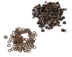 Hollow Rivets voor DIY Reparaties - 100 Stuks in Messing en IJzer (6mm) - Perfect voor Creatieve Projecten en Handwerk