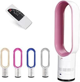 Bladloze Torenventilator - Stille Ventilator Luchtreiniger - Zomerse Koelte Creëren - Kind- en Huisdierveilig Ontwerp - 16 inch - Roze — thumbnail 1