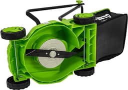 Elektrische grasmaaier - Grasmaaier - Gazon onderhoud - Krachtige inductiemotor - 320 mm maaibreedte - Grijs — thumbnail 4