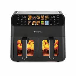 Novari - Heteluchtfriteuse - Airfryer - Friteuse - Frituurpan - Inhoud 9L - 10 automatische kookprogramma’s - LED-touchdisplay — thumbnail 1