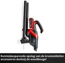 Einhell Accu Kruimelzuiger TE-HV 18/06 Li Solo - Power X-Change - 18 V/Li-Ion - 72 mbar - 0,6 L - Incl. 5 accessoires - Excl. accu en lader — thumbnail 3