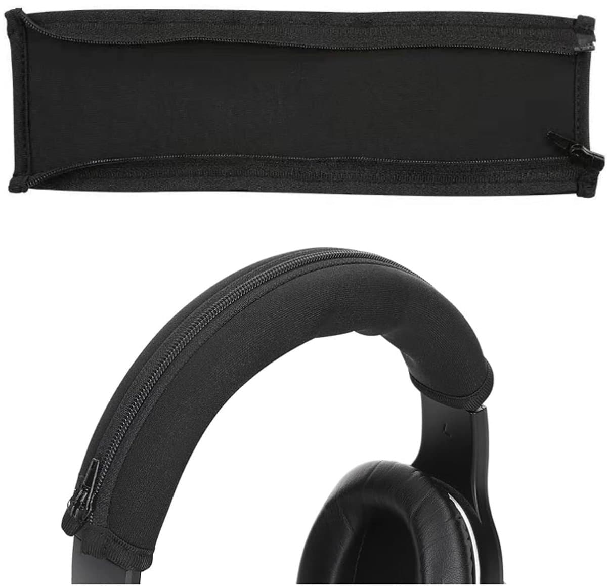 Cosensi - Headband Cover - Vervangingshoes - Geen gereedschap nodig - Zwart - Hoofdtelefoon bescherming - Geschikt voor ATH-MSR7 M50X M40X M30 M20X — afbeelding 1