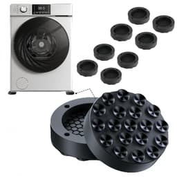 Cosensi - Antivibratie Mat - Wasmachine Voet Pads - Universeel en Antislip - Zwart - Geluiddempers - Stabiliteit voor Wasmachines — thumbnail 1