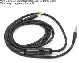 Cosensi - Audio Kabel - 3,5 mm Male to Male - Volume Controle - 4,9 ft - Vervangingskabel - Voor Cloud Alpha Hoofdtelefoons - Hoogwaardige Geluidsk... — thumbnail 4