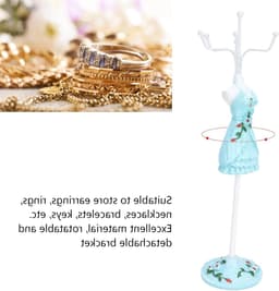 Sieraden Display Stand voor Oorbellen, Kettingen en Ringen - Elegante Mannequin voor Sieradenpresentatie en Organisatie — thumbnail 2