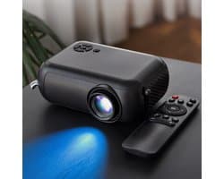 MikaMax Smart Mini Projector - Mini Beamer - 1080P Ondersteuning - Speaker - WiFi, HDMI, USB & SD