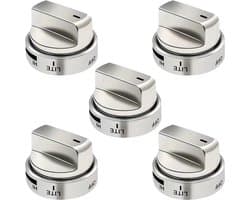 2-delige set knoppen voor oven/kookplaat voor het AEZ73453509 gasfornuis/oven, geschikt voor LG gasfornuizen/ovens en geschikt ter vervanging van de volgende modellen: LRG3036ST, LDG3036ST, AEZ36ST, 72909, 008, AP5669773, 2347547, PS7321756.