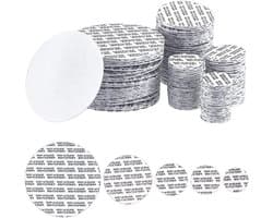 800 stuks foam lid liners in 5 maten, drukgevoelige afdichtingen voor glazen en plastic potten en flessen