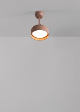 CREATE - Plafondventilator 40W Ø55cm stil met intrekbare bladen en LED-licht - S - Met licht - Afstandsbediening - WIND CLEAR LAMP — thumbnail 1
