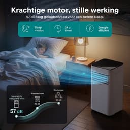 SereneLife Mobiele Airco 7000 BTU - Airconditioner met Afvoerslang - 3-in-1 Koelen, Ventileren en Ontvochtigen - Inclusief Raamafdichtingskit - Stil 54 dB — thumbnail 5