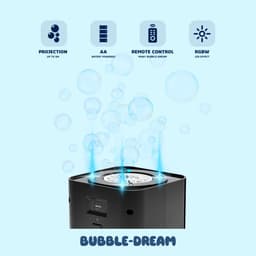 Ibiza - BUBBLE-DREAM - Draagbare, op batterijen werkende RGB LED-bellenblaasmachine - Met afstandsbediening en synchroniseerbare lichteffecten — thumbnail 5