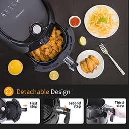 Aigostar Hayden 30PYC - Airfryer - Hot Air Fryer - 3.5L 900g fries - 1500W- Black — thumbnail 5