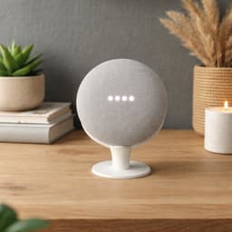Google Nest Mini Standaard / Google Home Mini Houder – Speaker Stand Verhoogd – Slimme Speaker Accessoire – Verbeterde Geluidskwaliteit & Microfoon – Kabel Management – Modern Design – Geschikt voor Gen 1 & 2 – Smart Home Accessoires — thumbnail 4