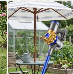 Steelstofzuiger draadloos met display – krachtige snoerloze stofzuiger met anti-klit borstel, wandlader en 8-laags filtratie – stil, zelfstaand – voor dierenharen, tapijt, harde vloeren en auto – Urbanhome — thumbnail 2