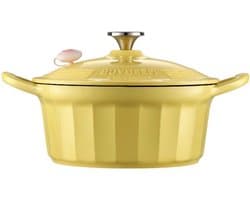 BUYDEEM CP551 - Geëmailleerde Gietijzeren Pot - 3,9L - Mellow Yellow