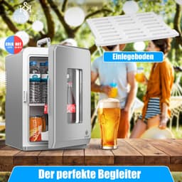 KESSER® Tafelmodel Koelkast 15 Liter AC DC 220-240V en 12V - Mini Koelkast Vrijstaand met Verwarmingsfunctie - Koelbox ideaal voor Auto en camperen - — thumbnail 4