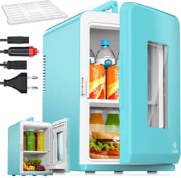 KESSER® Tafelmodel Koelkast 15 Liter AC DC 220-240V en 12V - Mini Koelkast Vrijstaand met Verwarmingsfunctie - Koelbox ideaal voor Auto en camperen - — thumbnail 1
