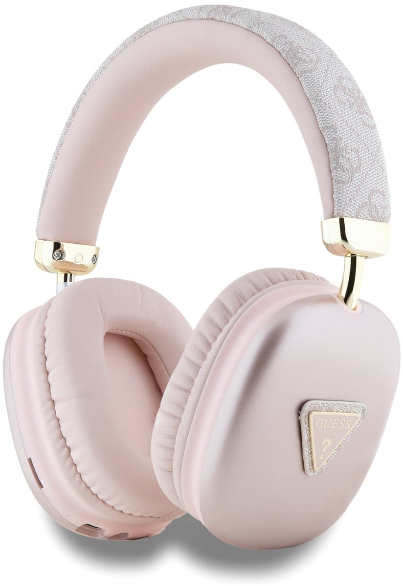 Guess 4G Triangle Bluetooth Stereo Over-Ear Koptelefoon - Roze — afbeelding 1