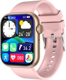 Cinturio Prestige Roze Smartwatch Dames - Stappenteller - Bluetooth Bellen - Hartslagmeter - Slaapmonitor - 100+ Sportmodi - IP67 - iOS & Android — thumbnail 1