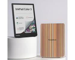 PocketBook InkPad Color 3 + Colorful Stripes Shell Cover - Voordeelbundel