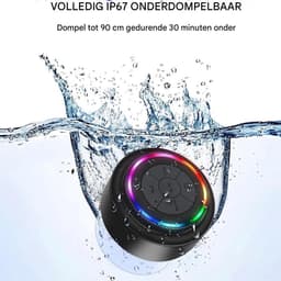Douche Speaker - Waterdichte Bluetooth Speaker - IP67 Bescherming - 15 Uur Speeltijd- Voor Badkamer Zwembad Camping — thumbnail 2