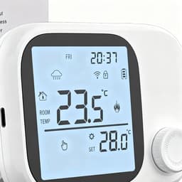 Temperatuur Monitor - Slimme Thermostaat - Intelligent Huis - Spraakbesturing - 8.6 x 8.6 x 3 cm — thumbnail 4