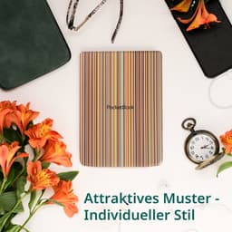 PocketBook InkPad 4 + Colorful Stripes Shell Cover - Voordeelbundel — thumbnail 4