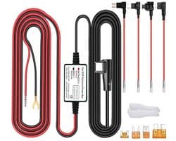 Zeynomax - Dash Cam Hardwire Kit - USB Type C - Laagspanningsbeveiliging - 13ft Oplaadkabel - 24-uurs Bewaking - Auto Dash Camera - Geschikt voor Au..