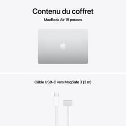 Apple MacBook Air Apple M M5 Laptop 34,5 cm (13.6) 16 GB 512 GB SSD Wi-Fi 7 (802.11be) macOS Tahoe Zilver — thumbnail 5