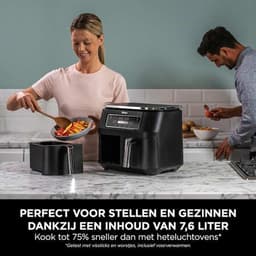 Ninja Foodi AF200EU Dubbele Airfryer XXL - Dubbele Mand - 7.6 Liter - Dual Zone Technologie — thumbnail 8