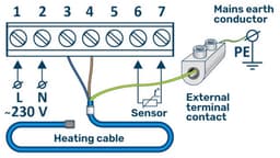 Elektronische thermostaat MST-1, 16A, 230 V — thumbnail 2
