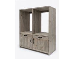 Wasmachine ombouw/kast steigerhout - Handgemaakt
