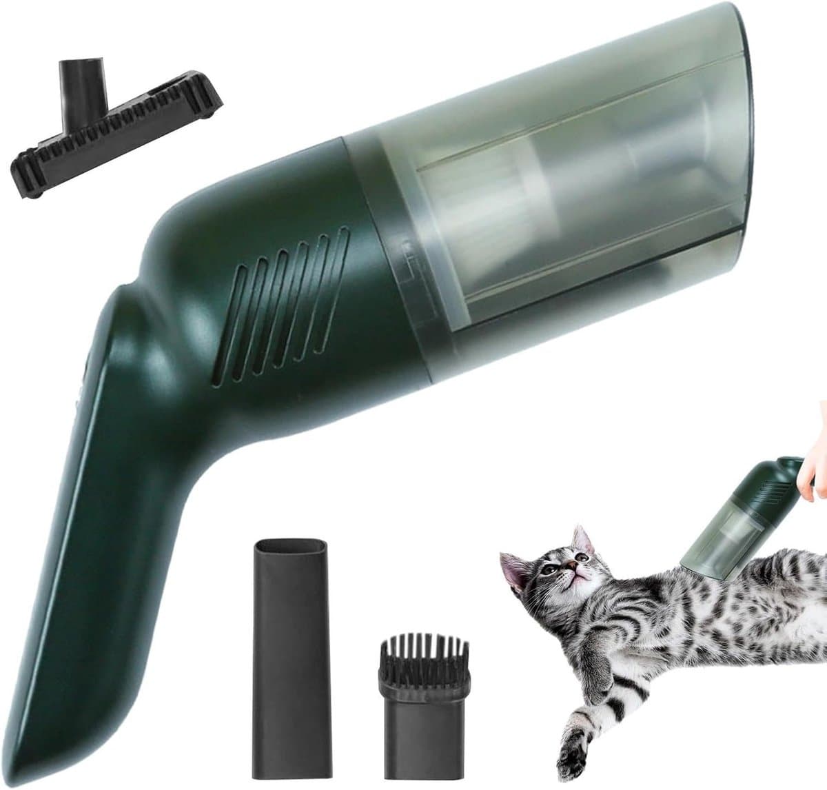 Dierenhaar Stofzuiger - Pluisverwijderaar Handzaam - Huis Dierenharen Vrij - Draadloos Werken 40 Min - 26.5 x 7.5 cm — afbeelding 1