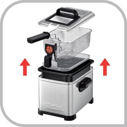 Friteuse - Frietpan - Lekkere friet bakken - Koude zone technologie - 4 Liter - Zilver — thumbnail 3