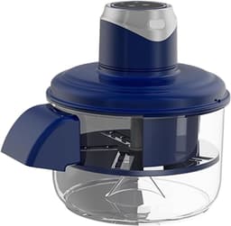 Automatische Schilmachine - Elektrische Verwijderaar - Keuken Voorbereiding - Eénknopsbediening - 20x22cm - Blauw — thumbnail 1