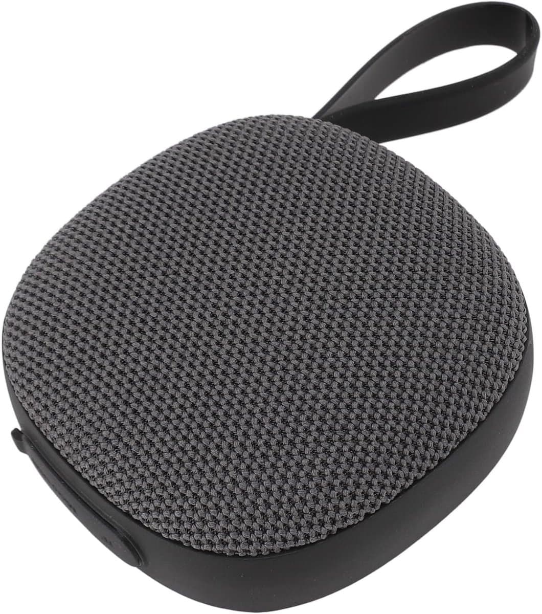 Oneay Magnetische golfspeaker – Draagbare IPX6 Bluetooth 5.3 speaker met stereo bas, microfoon en draagband – Met geheugenkaartslot, magneet en haak voor bevestiging aan golftas – Geschikt voor buitengebruik - Zwart — afbeelding 1