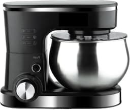 Staande mixer - Keukenmachine - Deeg maken - Grote roestvrijstalen kom - 5L inhoud - Zilver — thumbnail 1
