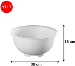 Grote Polypropyleen Mengkom 11 Liter Met Anti-Slip Rand — thumbnail 4