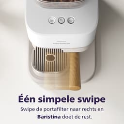 Philips Baristina - BAR307/20 - Semi-Automatische Espressomachine - Pistonmachine - Koffiemachine met Bonen - 2026 Editie - Wit — thumbnail 3