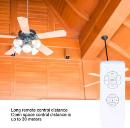aladdien - Afstandsbedieningsset voor Plafondventilator - Draadloze Afstandsbediening - Licht Timing en Snelheid - 85-265V - Handig voor Ventilatorl.. — thumbnail 3