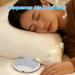 Bluetooth 5.4 kussenluidspreker – Ultradunne, draadloze kussenluidspreker van slechts 8 mm met timer en witte ruisfunctie, tot 30 uur batterijduur, ideaal voor slaap en ontspanning. — thumbnail 5